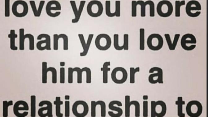 Do you agree with this relationship quote?