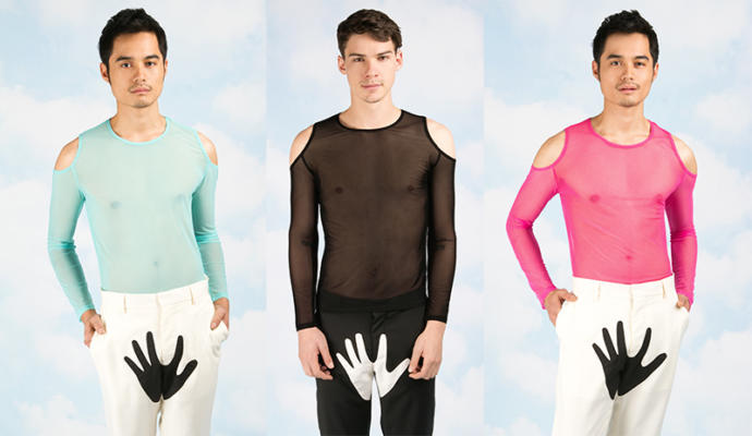 Do you like the idea of males wearing shoulder cut tops?