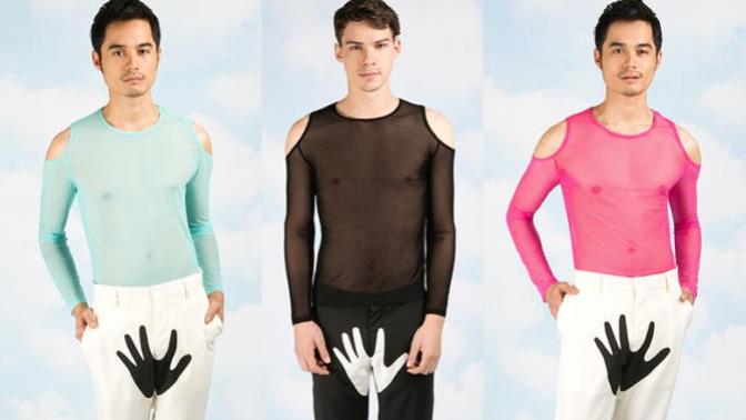 Do you like the idea of males wearing shoulder cut tops?