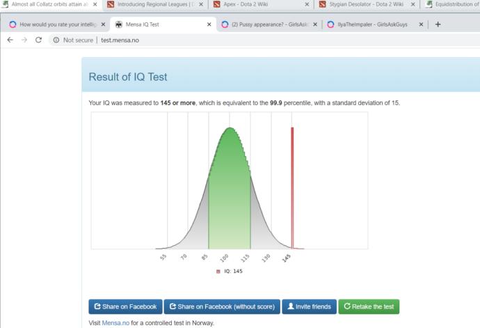 How would you rate your intelligence?