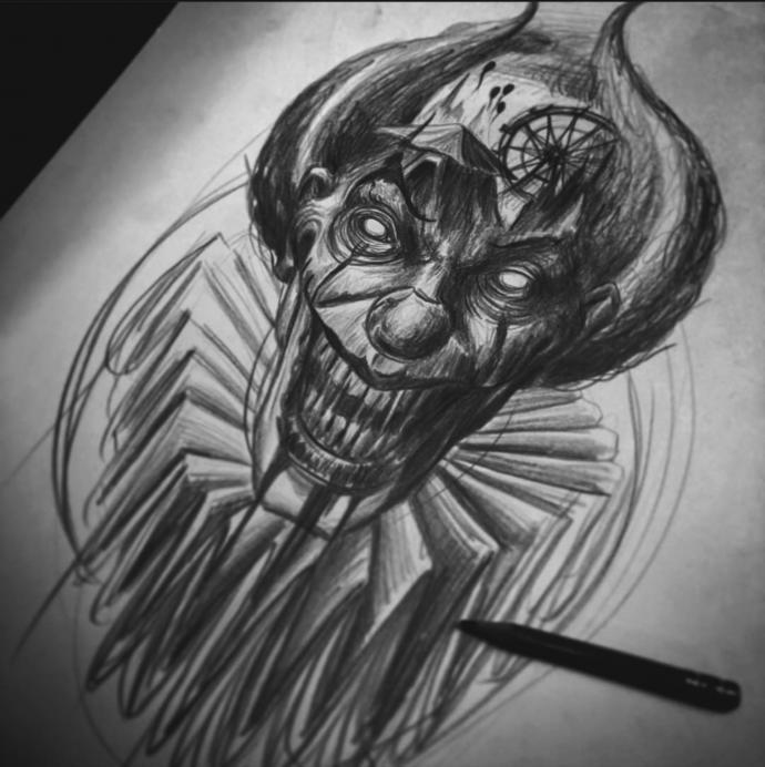 Thoughts on this dark/horror thigh tattoo?