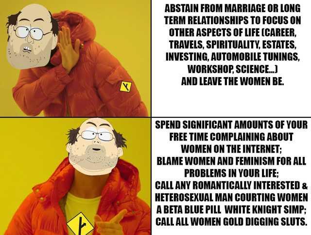 How do you feel about the MGTOW (men going their own way) movement?