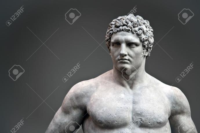 Who modeled for Greek statues?