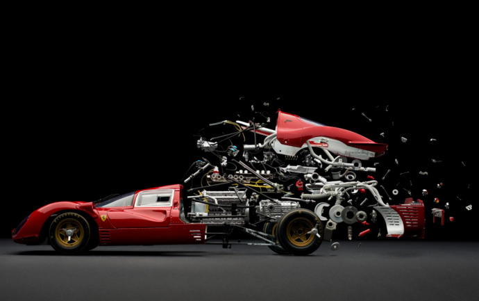 Which of these unique pictures of exploded cars is your favorite?