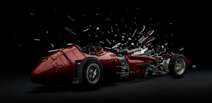 Which of these unique pictures of exploded cars is your favorite?