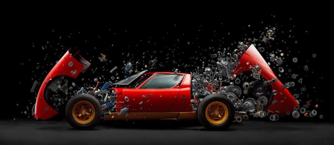 Which of these unique pictures of exploded cars is your favorite?