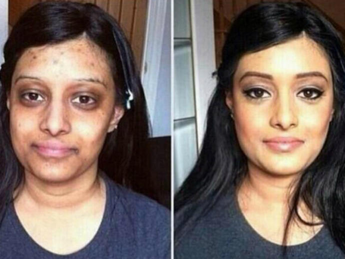 What do you look like with no makeup?