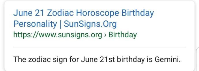 What star sign is June 21st?