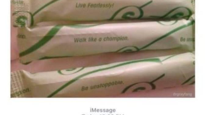 Do you read the wrappers on your tampons?