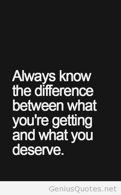 Is it true that you are what you settle for?