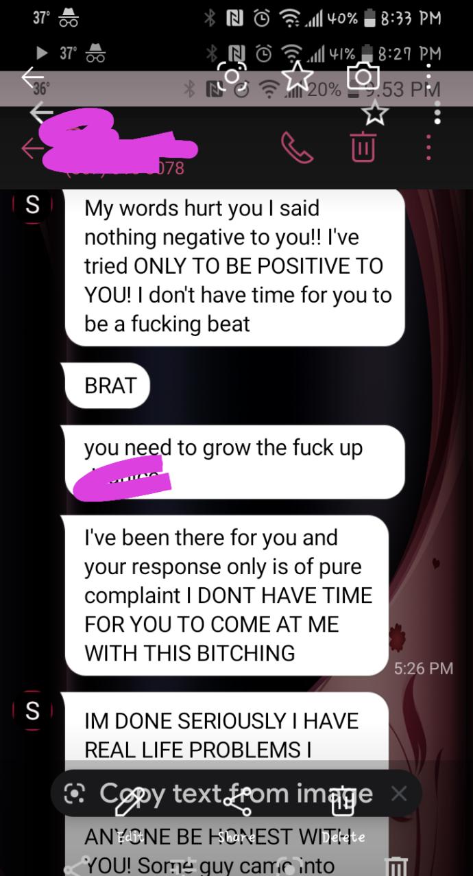 What's The Most Toxic Text You've Ever Gotten?
