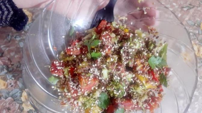 Does my vegetable salad look appetizing?