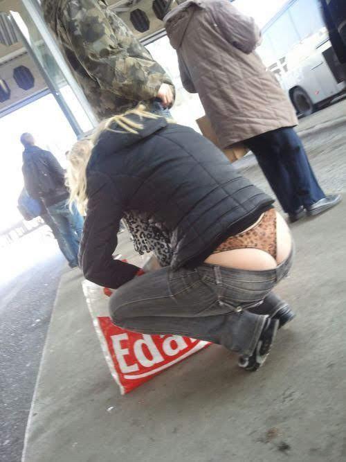Ladies, why do you bend over?