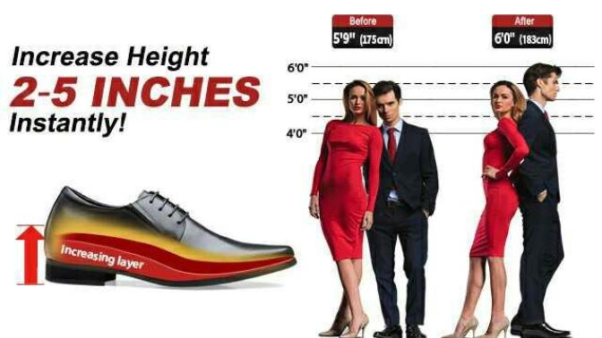 Is it false advertising for a guy to wear shoes that make him look significantly taller than he really is?