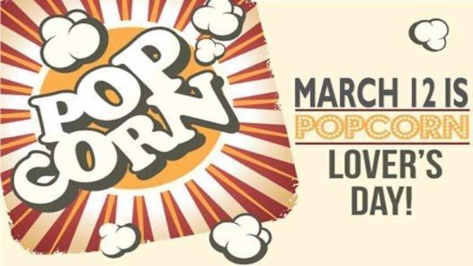 Are you celebrating National Popcorn Lover's Day?