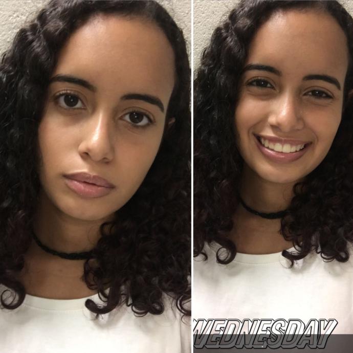 Which eyebrow style looks better on me?