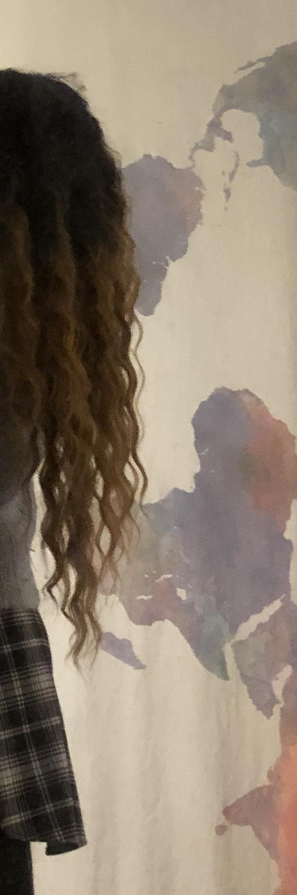 SO.. what I ordered was *straight dark To light brown ombré. What showed up was *curly dark blond ombré Which in this case means burnt orange🤔?