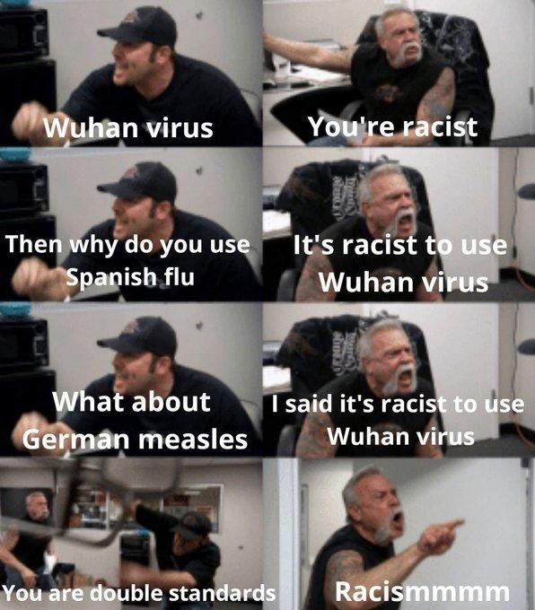 Mentioning where coronavirus came from now racist. Do you think Liberals try to falsely brand anyone or anything they dont like as racist?