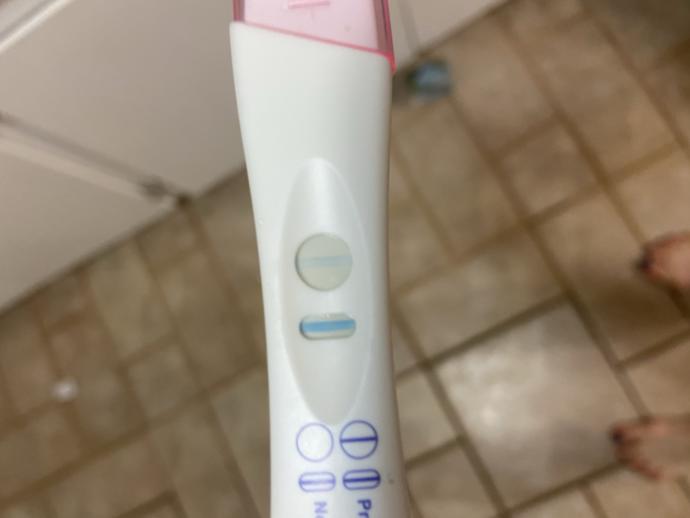 I’m late. I took a pregnancy test. First is was negative the hours later positive. What do you think?