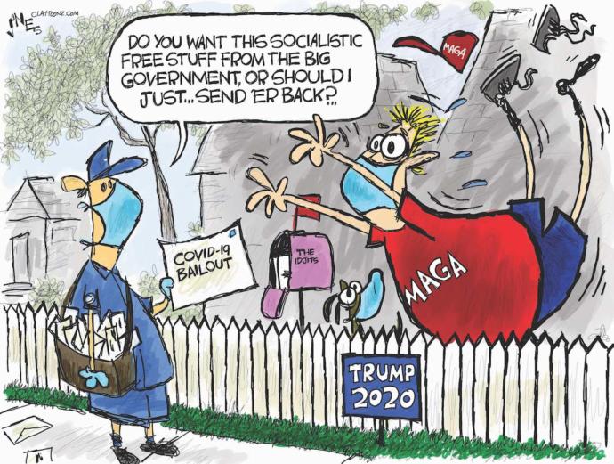 If so antisocialism why are the Republicans the first ones wanting a handout from government? Hypocrites?