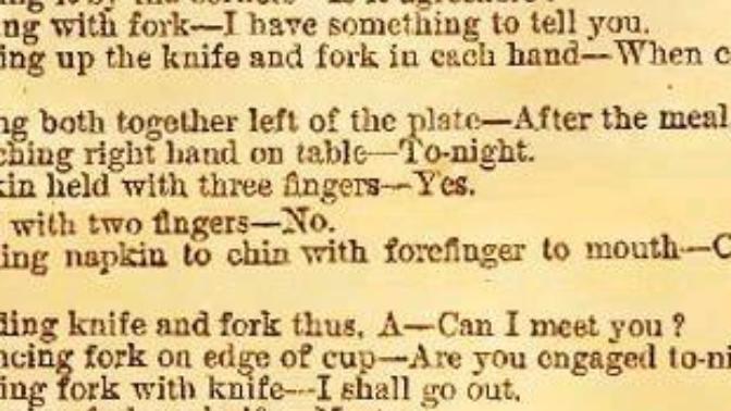 Can you flirt Victorian style?