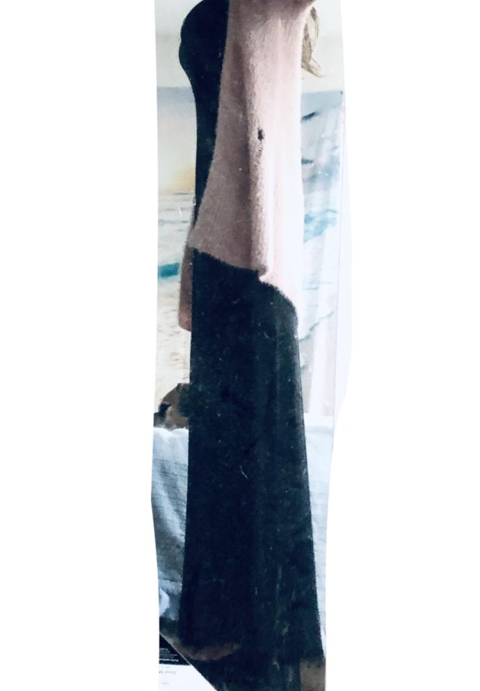 Pink cardigan or grey bolero / With dress (🤨Dusty Mirror. I’m getting a shipment of vinegar tonight. Clean soon.. Not much help now , I know 🤷‍♀️)?