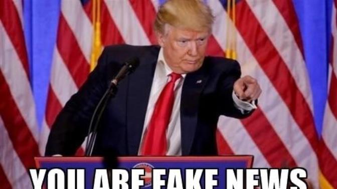 Why is he calling what news channels, not of his preference "FAKE NEWS" but his own conies can spew fake news and get away with it?