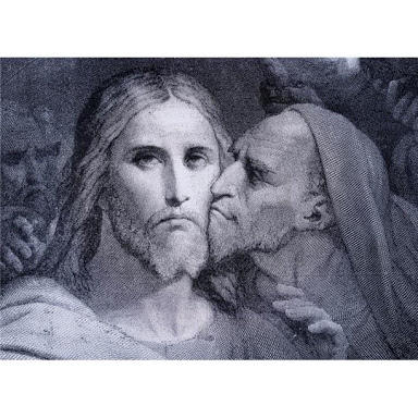 Why did Judas Iscariot betray Jesus with a cheek kiss?