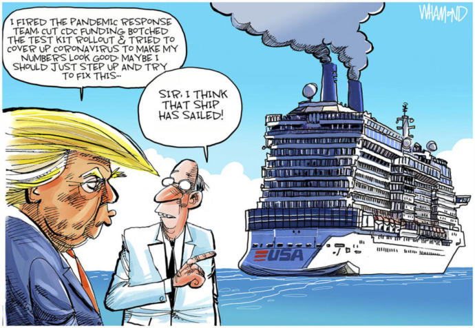 Why is Trump fighting Congress to make sure the money is spent appropriately to the people who need it and not to large corporations, etc?