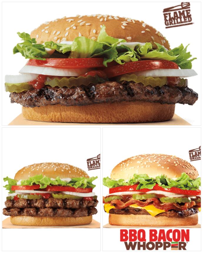 Burger King: Menu Part 1:Which do you choose for your burger?