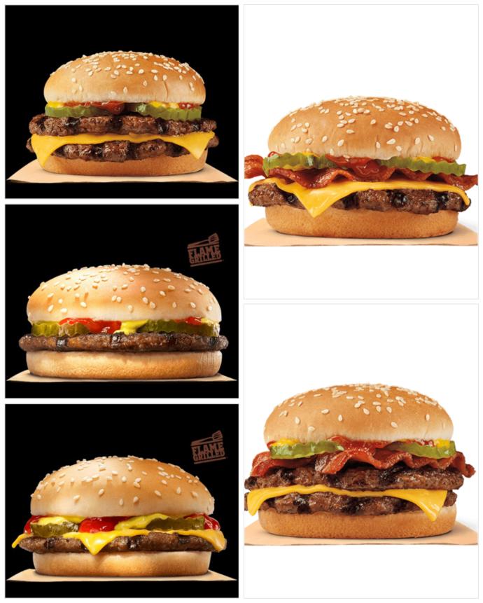 Burger King: Menu Part 1:Which do you choose for your burger?