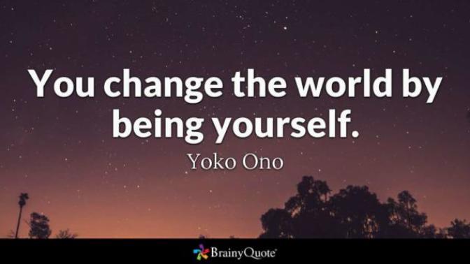 What are some things that you will change about yourself?