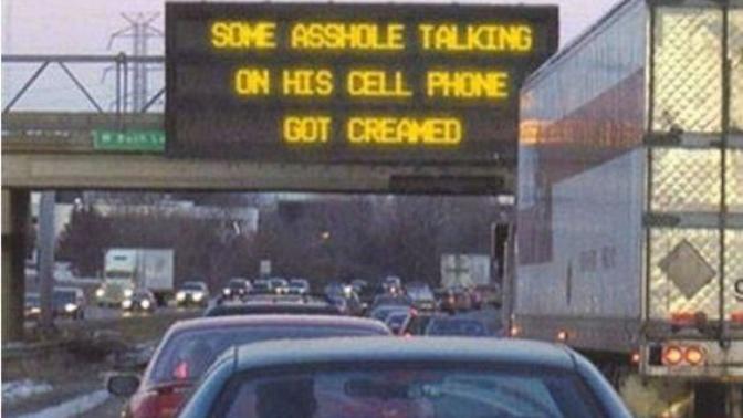 Do you text or talk on your cell phone when driving?