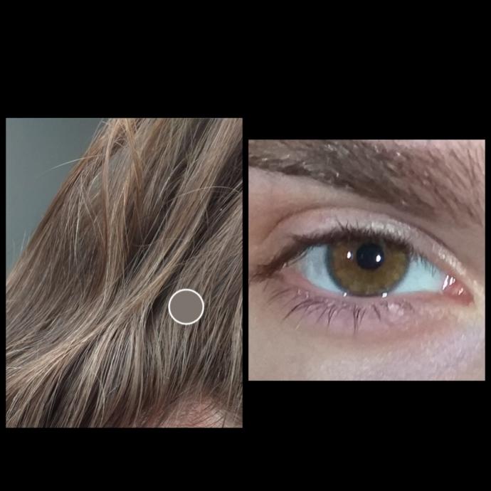 My hair and eye