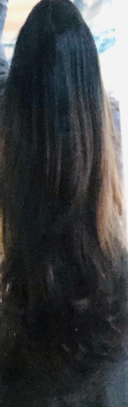 1. Black hair with auburn highlights 2. Light brown hair with black roots 3. Lavender hair with black roots?