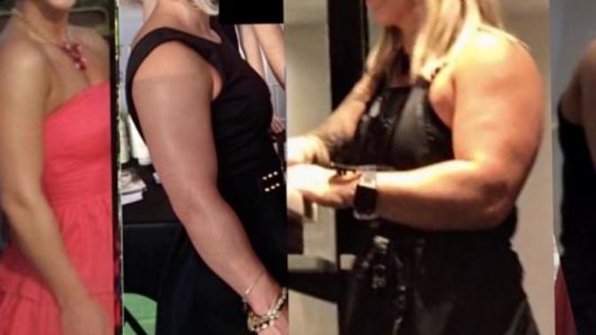 Does this look like typical muscle development progress for most women who exercise?