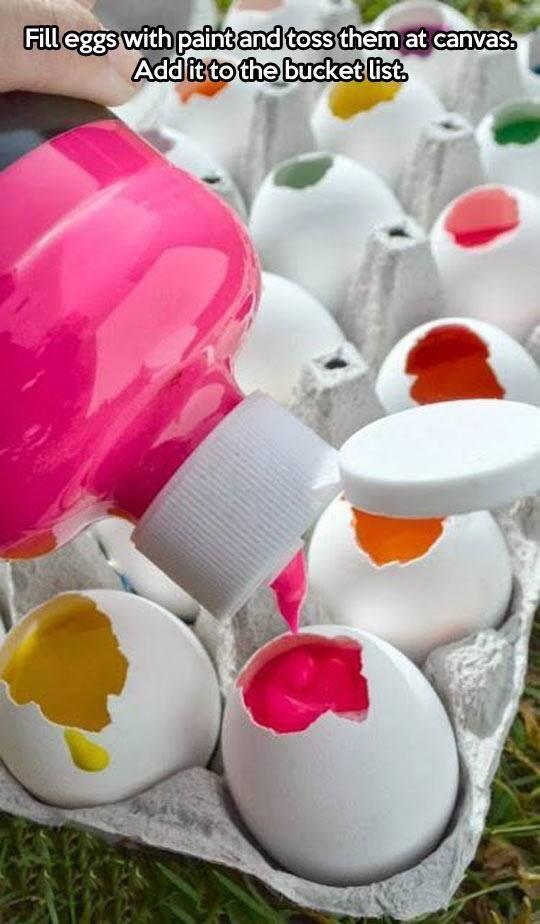 Have you seen this eggcellent art project before?