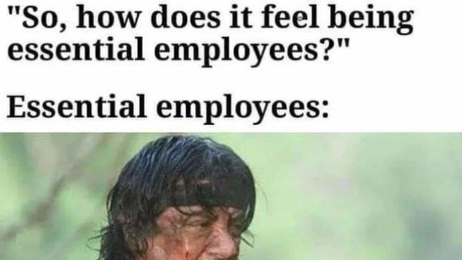 Who here is an essential worker?