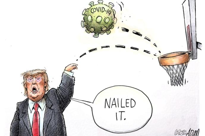 Why does Trump only give happy talk comments in his daily coronavirus briefings instead of reality?