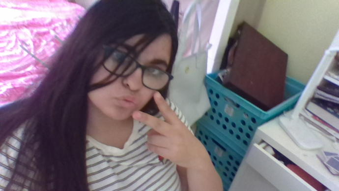 glasses on