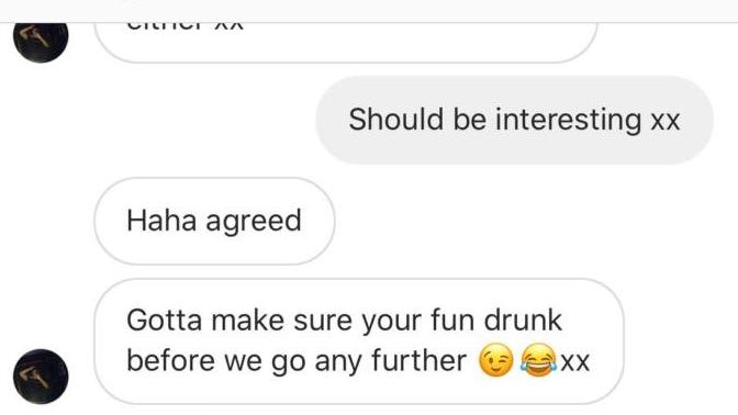 What does it mean when a guy asks you to get drunk and FaceTime him?