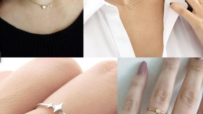 Which of these "stars" jewelry looks daintier and prettier?