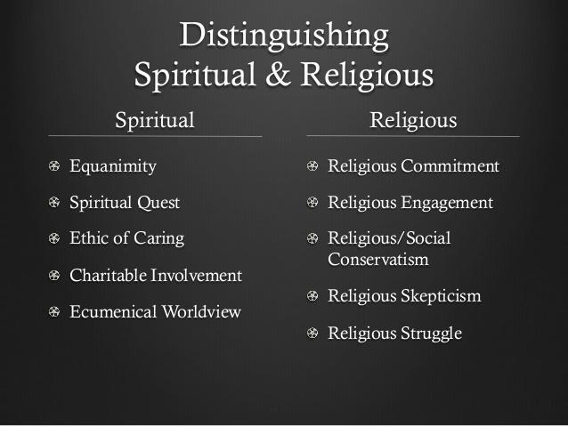 Does it anger you when people think religion and spirituality is the same thing?