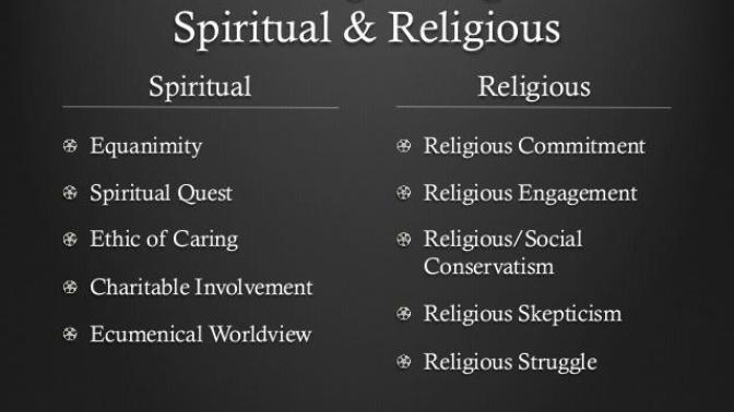 Does it anger you when people think religion and spirituality is the same thing?