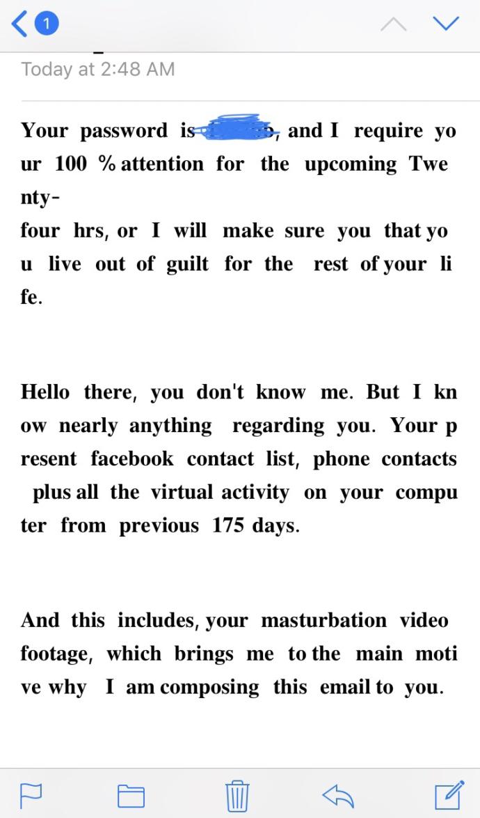 What is Sextortion email scam?