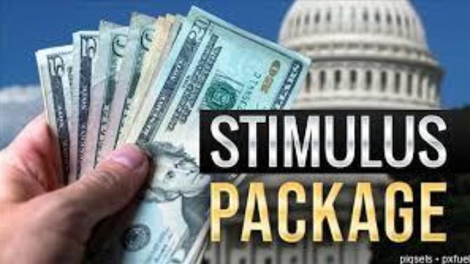What is the name of the USA stimulus package check?