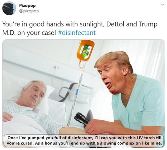 Trump suggests injecting bleach to treat covid-19?