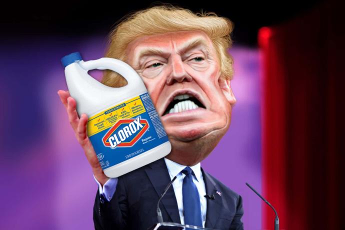 Trump suggests injecting bleach to treat covid-19?