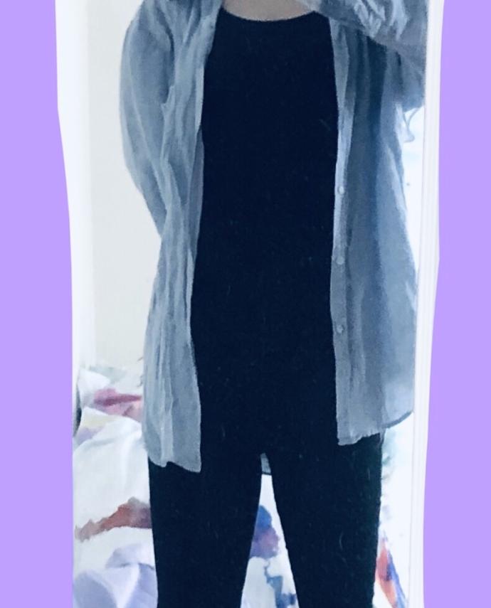 Wear me 🌹 wear me not 🥀 {Also, Is the over sized open button shirt (on Women) a style from the 80s , the way boyfriend jeans are a style now}?