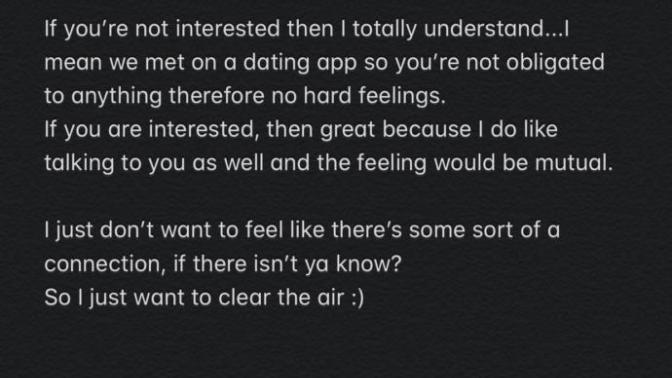 Is this an okay message to send a guy to see where things stand between you?